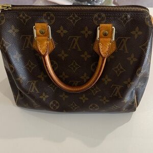 Louis Vuitton Brown and Gold Monogram  Speedy
